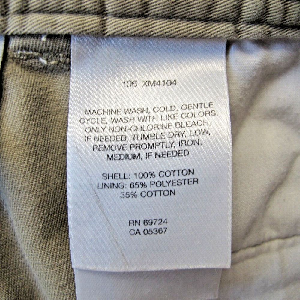 Men's Size 40 Columbia Beige Cotton Casual Flat‎ Front Cargo Casual Shorts - Picture 5 of 7